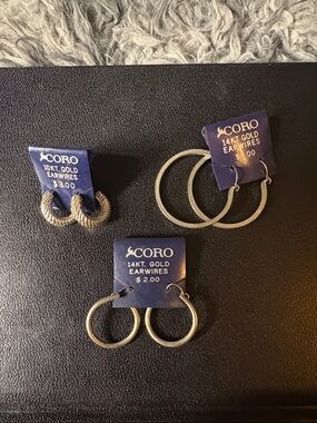 Coro earring lot